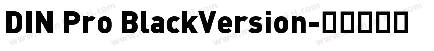 DIN Pro BlackVersion字体转换